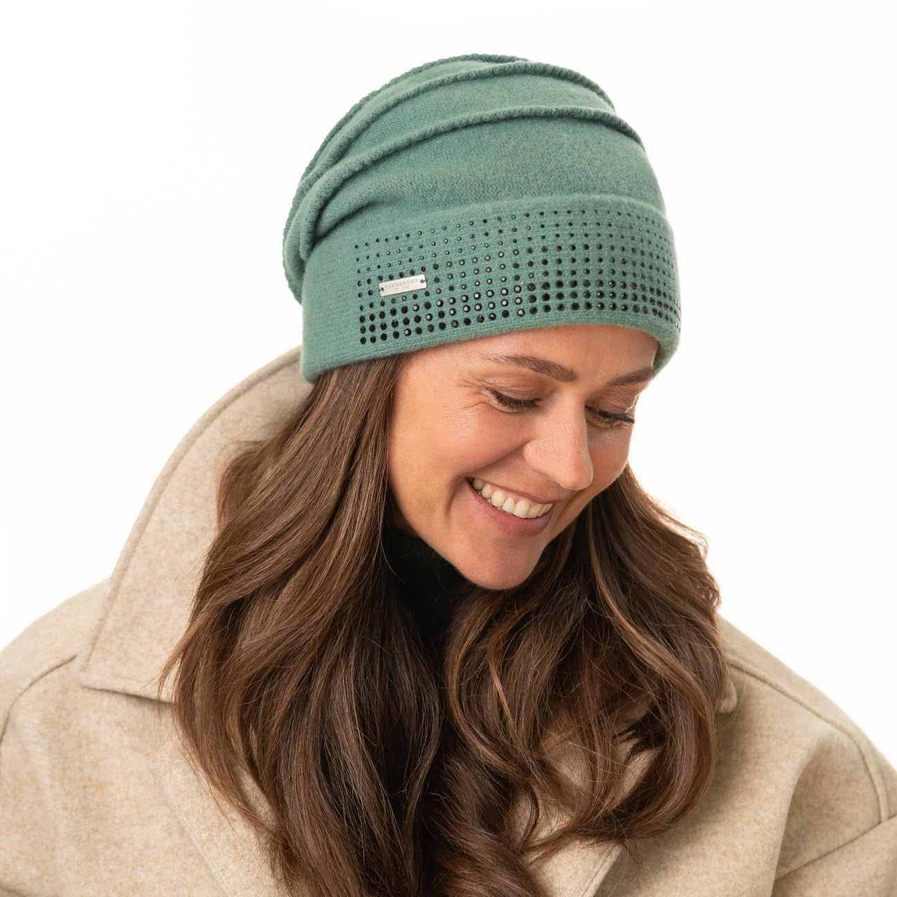 Seeberger Licosa Headsock - Gorro de lana fresada para mujer
