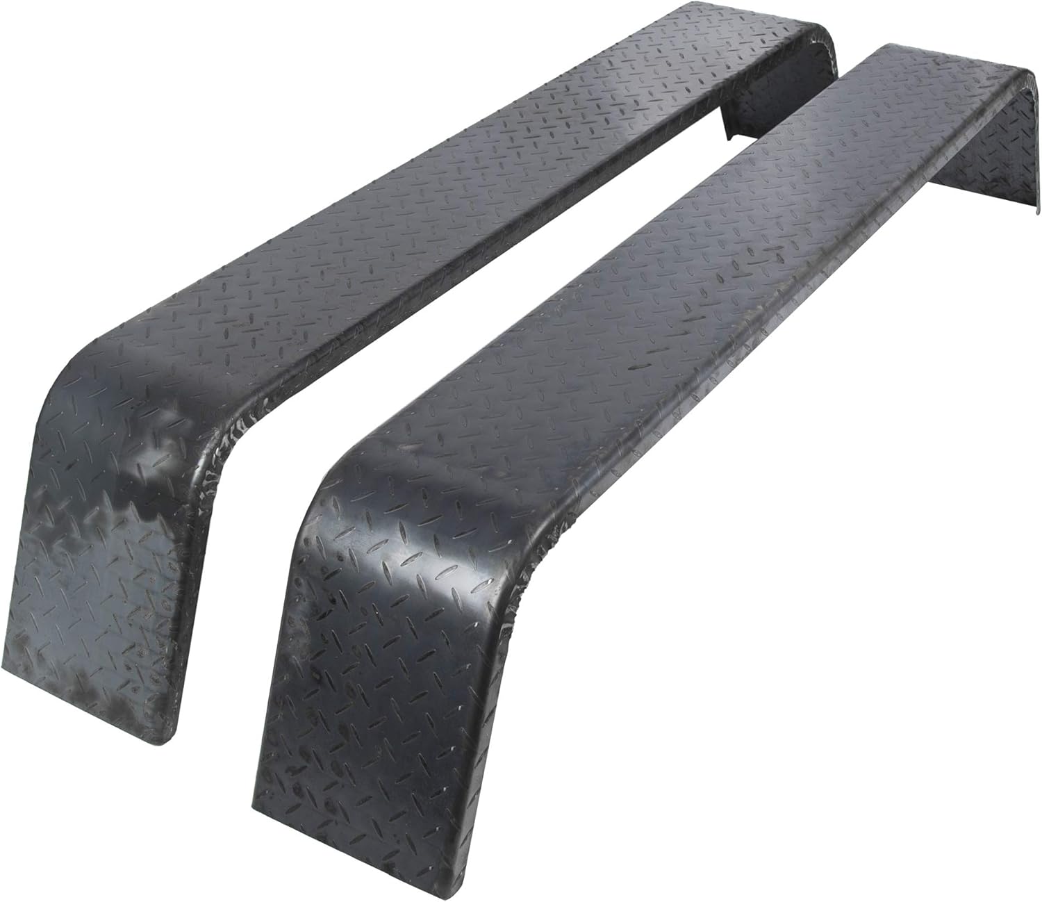 ECOTRIC Steel 14 Gauge Diamond Tread Plate Tandem Axle Trailer Fenders 10"x72"x13" (Fit 13"-15" Tires) - 2 Pcs : Automotive