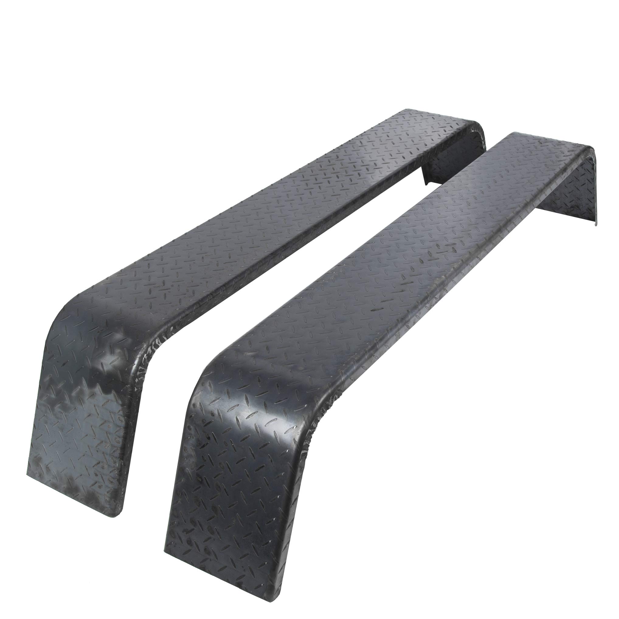 Steel Diamond Plate Tandem Axle Trailer Fenders 72 X 13 X 10