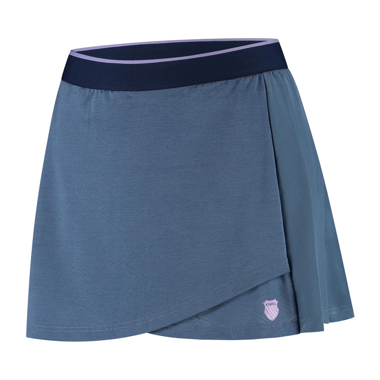 K-Swiss Women’s Hypercourt Skirt Jacquard – Infinity/Navy/Neon Purple | Performance Tennis/Padel Skirt