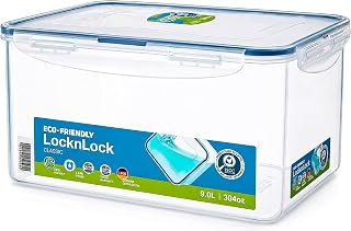 LocknLock Rectangular Food Storage Container 9L – Airtight Leakproof Lid, BPA-Free, Microwave, Freezer & Dishwasher Safe, Space-Saving Container for Meal Prep & Leftovers