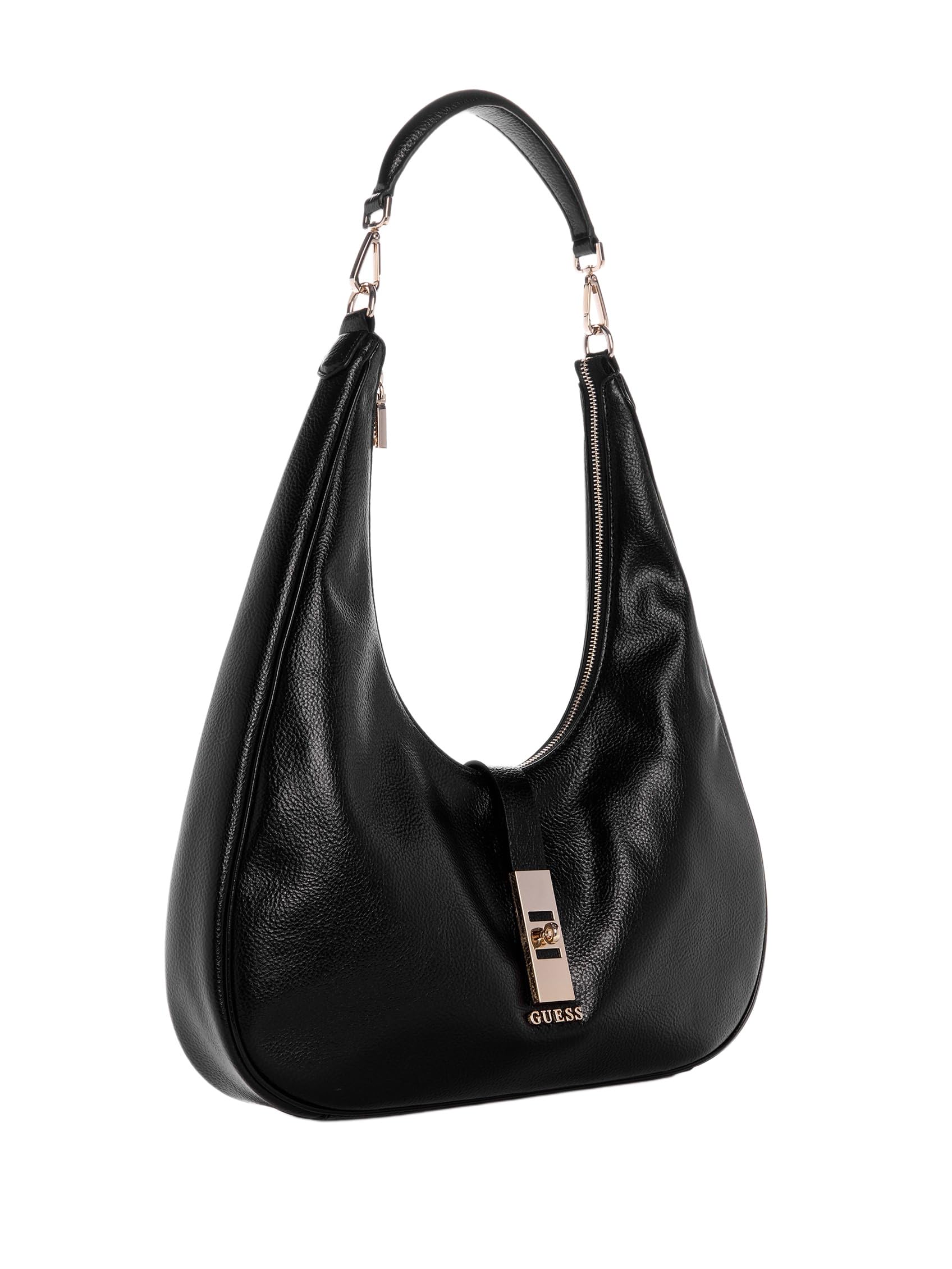 GUESS bolso de hombro Brooke Hobo Black negro