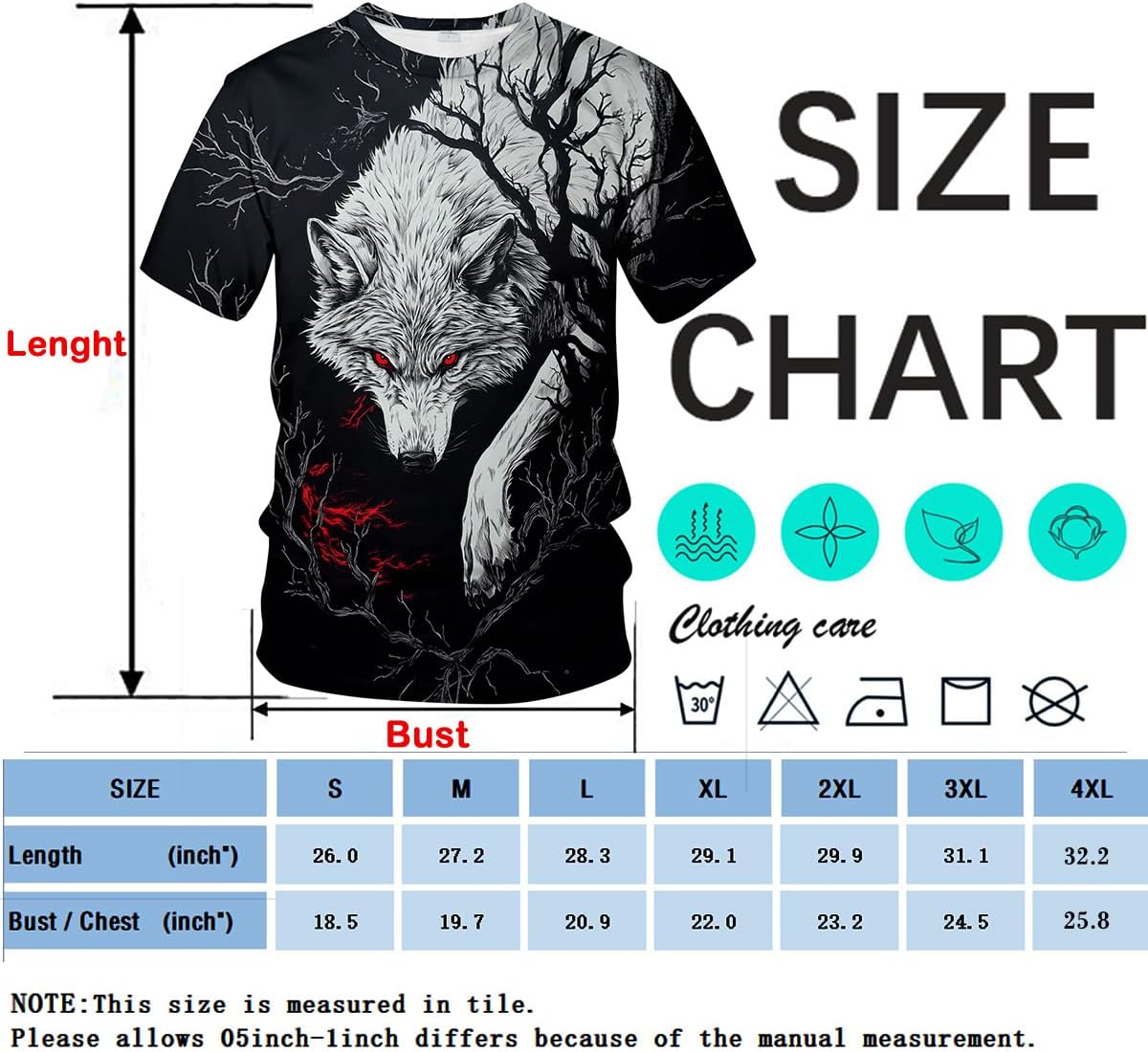 Blissboy Funny Animal Graphic T-Shirt Novelty Short Sleeve Crewneck Shirt - Image 5