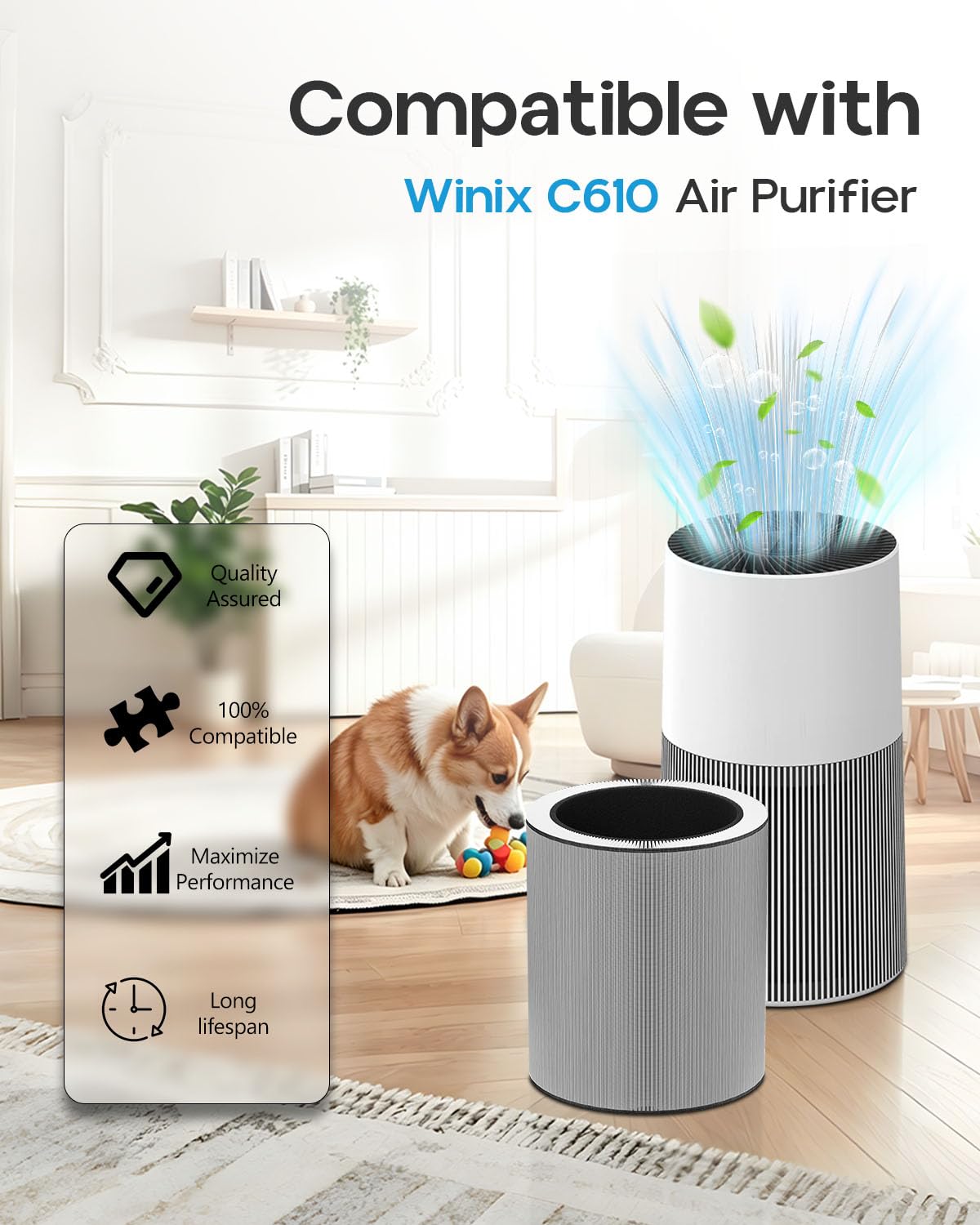 Amazon.com: C610 Replacement Filter Z, Compatible with Winix C610