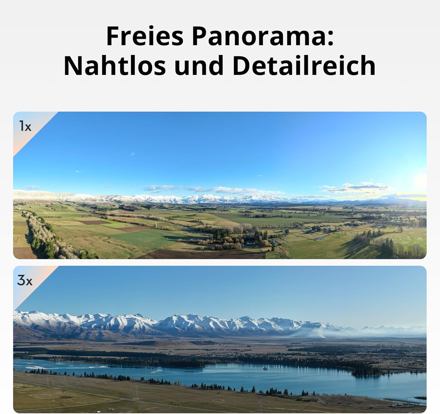 DJI Air 3S Fly More Combo (RC-N3) mit Vielseitiges Zubehör, Drohne mit 1“ CMOS Weitwinkel- & mittlerer Telekamera, 4K/60fps HDR Video, omnidirektionale Hinderniserkennung bei Nacht und 3 Akkus