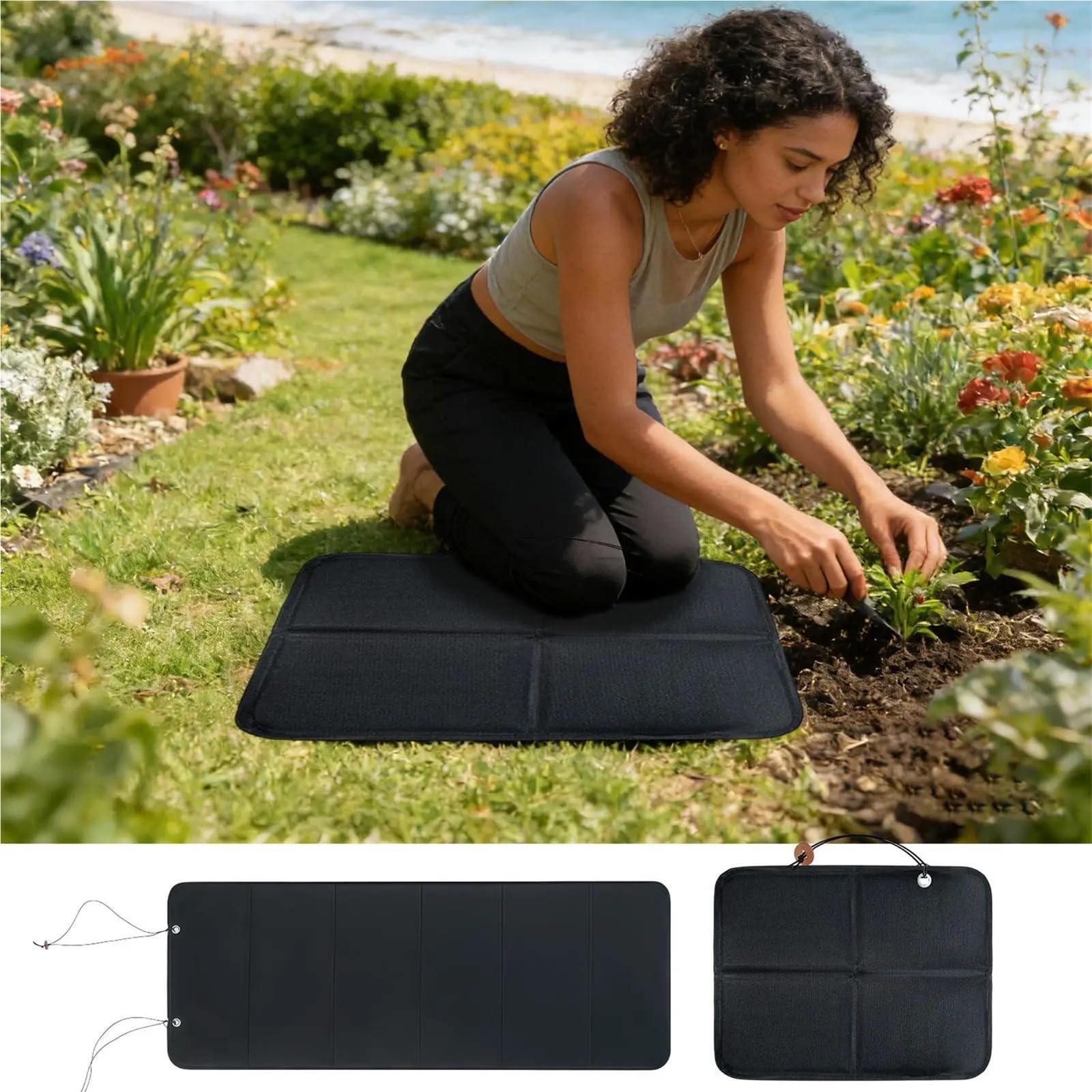 2 Almohadillas de jardinería para Jardinería | Alfombrilla for el suelo, almohadilla for arrodillarse for jardinería, Yoga, meditación, oración(B)