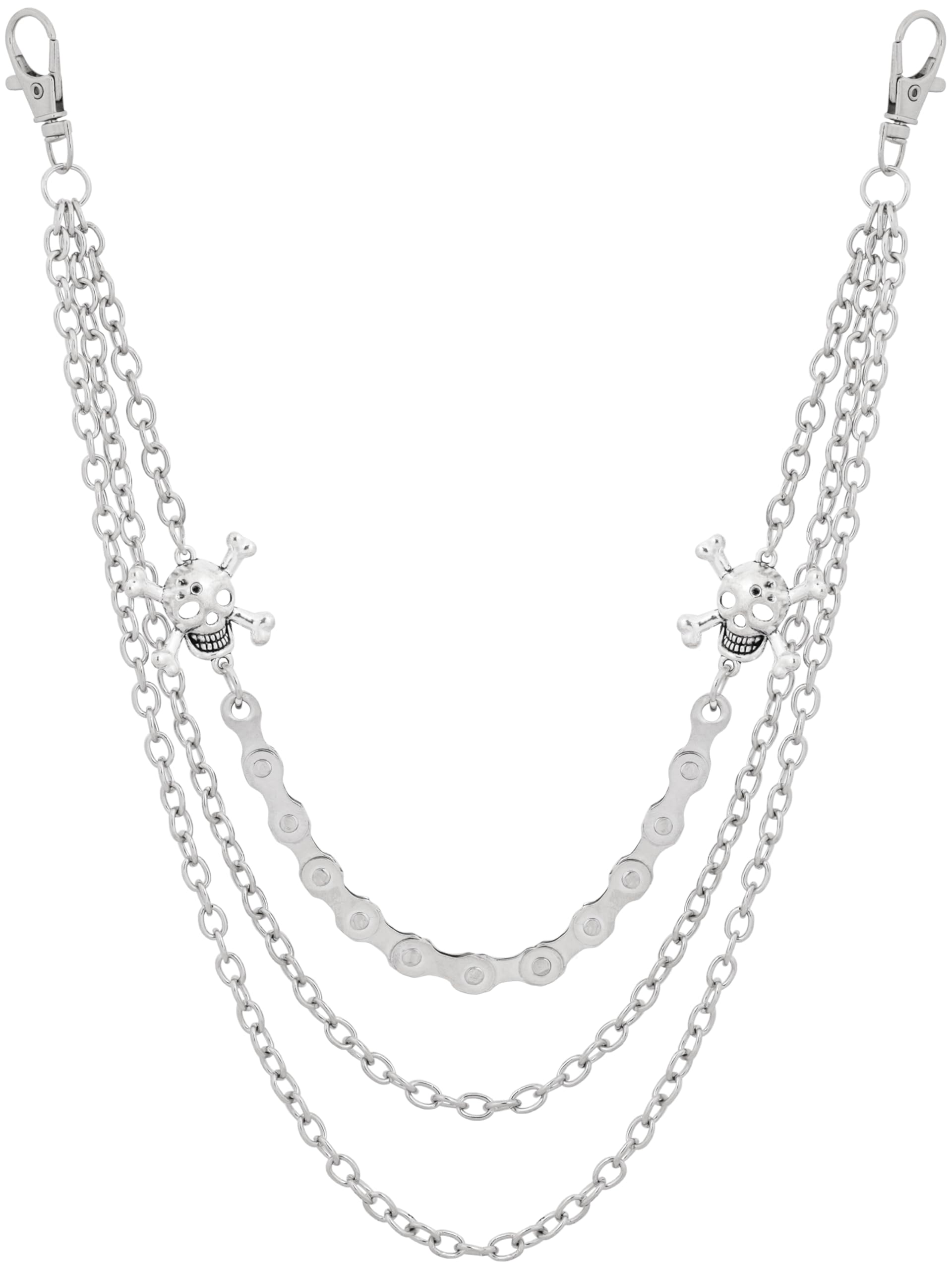 HAQUILHAQUIL Vintage Jeans Chain Three Layer Punk Pants Jeans Chain Fashion Body Jewelry Accessory for Women Girls Cute Waist Chain