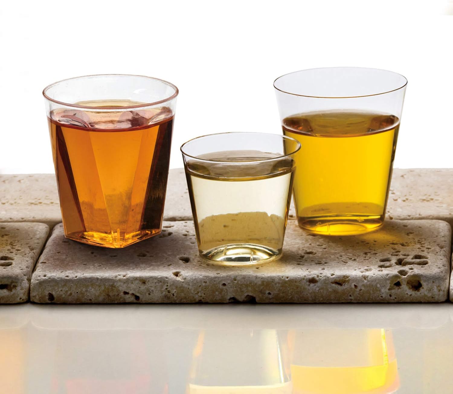 Party Essentials Hard Plastic 2 oz. Square Shot Glasses/ Wine Tasting Cups, Clear, 40 Count - Image 6