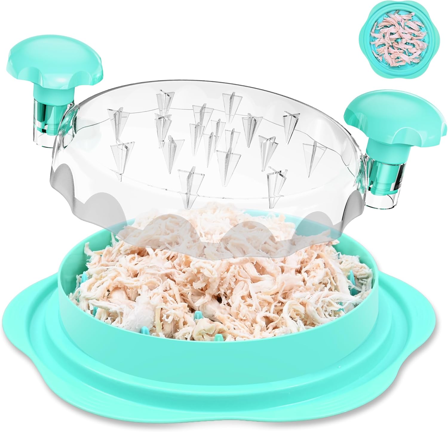 Chicken Shredder Tool Twist Large: 2025 Pro & Standard Food-Grade Visible Meat Shredder Tool Twist with Anti-Slip Petal-Like Base, Chicken Breast Shredder, Chicken Grinder (Green, Pro – 10.8″) Chicken Shredder Tool Twist Large: 2025 Pro & Standard Food-Grade Visible Meat Shredder Tool Twist with Anti-Slip Petal-Like Base, Chicken Breast Shredder, Chicken Grinder (Green, Pro – 10.8″)