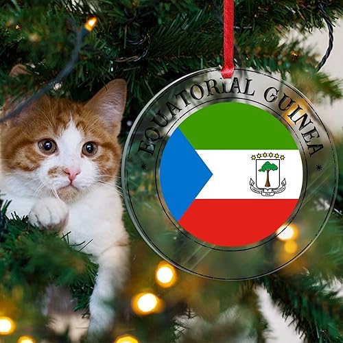 Vista 213 de Guatemala - Adornos acrílicos de Navidad, regalo de recuerdo de ciudad patriótica, adorno para árbol de Navidad, bandera nacional de Guatemala