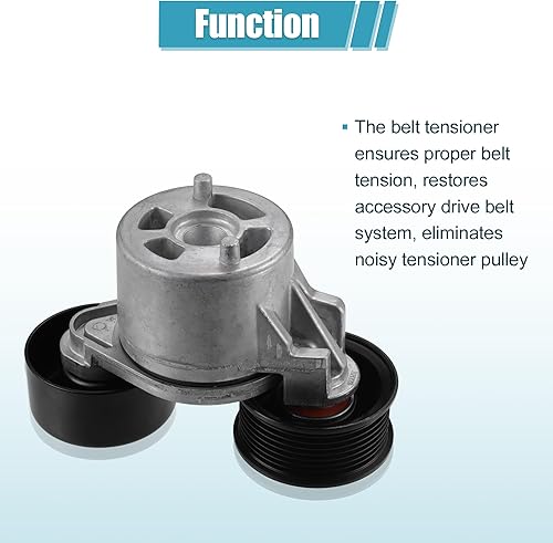 Miniatura 4 de uxcell Conjunto de polea tensora de correa de transmisión serpentina para Ford F250 F350 Super Duty 1999-2003 para Ford E-350 Club Wagon Econoline