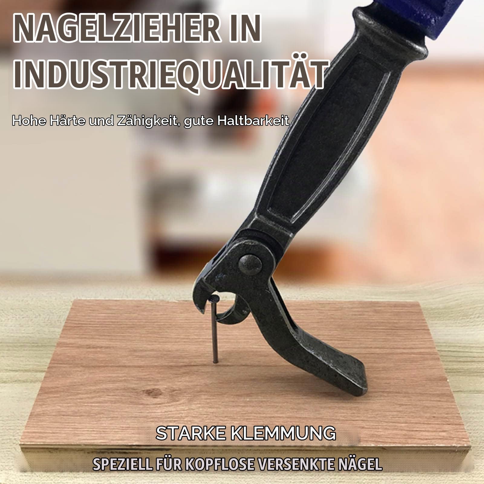 Nagelzieher, Nageleisen Brecheisen Kuhfuß Werkzeug Handwerkzeug aus Kohlenstoffstahl für die Holzbearbeitungswartung