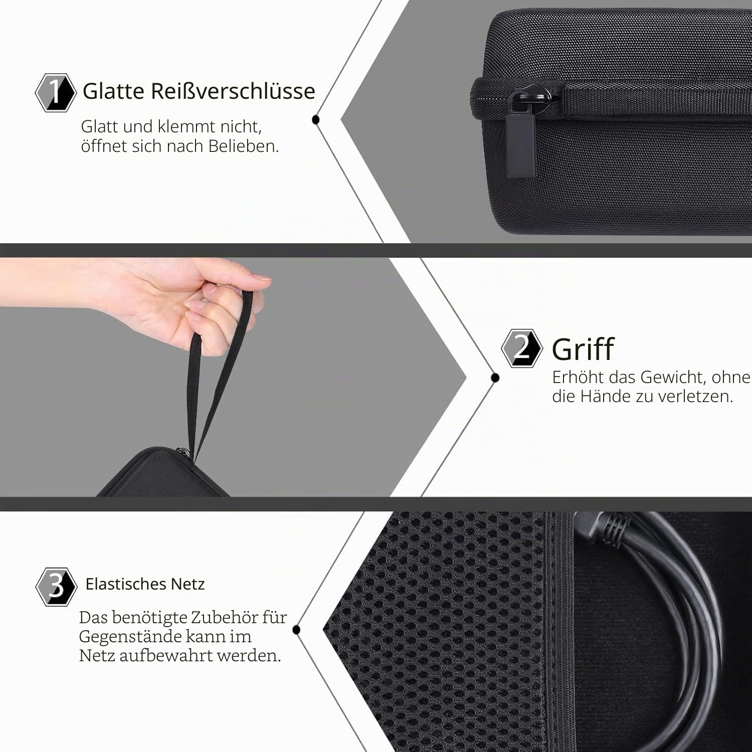 co2CREA Harte Reiseschutzhülle Etui Tasche für Xvive U4 U4R Wireless In Ear Monitor System Professionelles IEM-System Receiver,Nur hülle