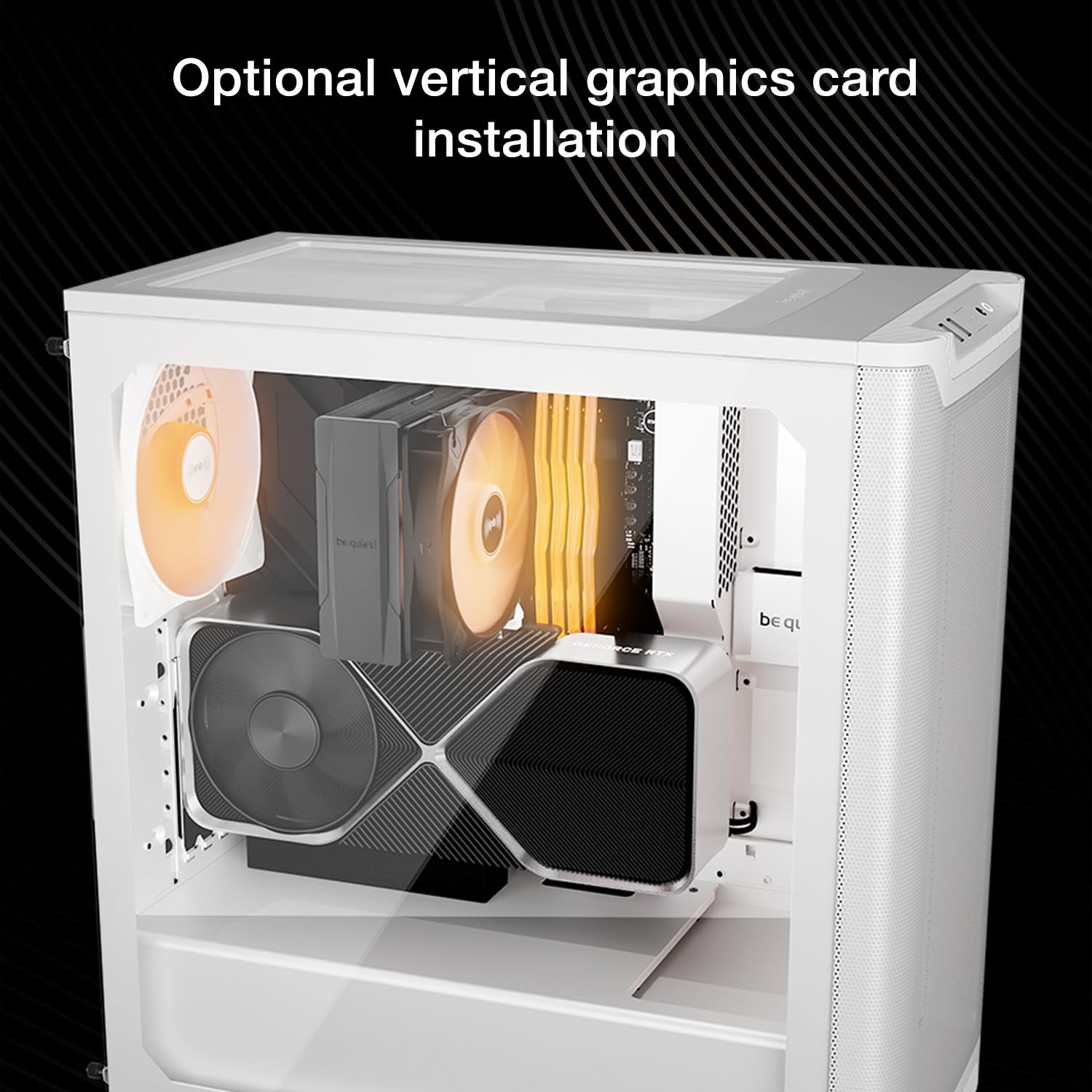 Amazon.co.jp: 静かに! Pure Base 501 LX ホワイト ミッドタワー ATX
