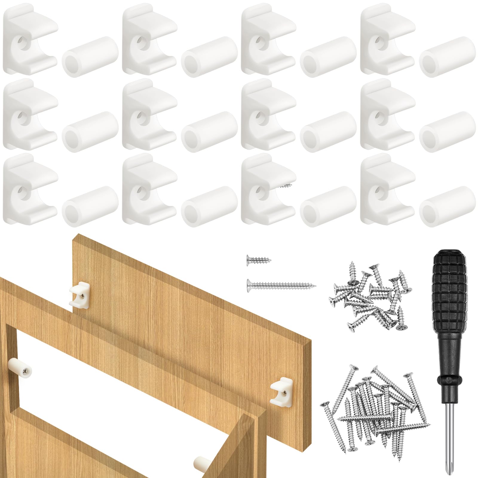 Juexica False Cabinet Front Clip False Drawer Front Clips - cabinet hardware | Mubboo