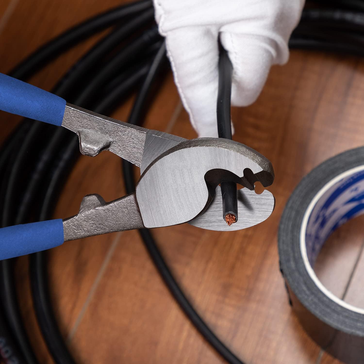 10Inch Cable Cutter Pliers - Coaxial Wire Cutter and Stripper for Aluminum, Copper & Communications Cable - - 