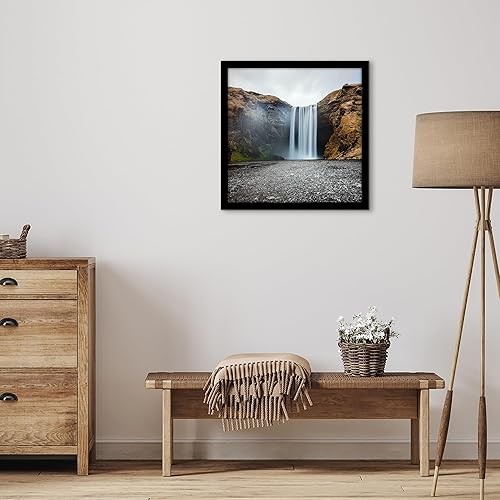 Vista 581 de Americanflat - Marco para póster de 71 x 74 cm con plexiglás pulido, portarretratos negro de madera industrializada, Epic Collection, marco ancho