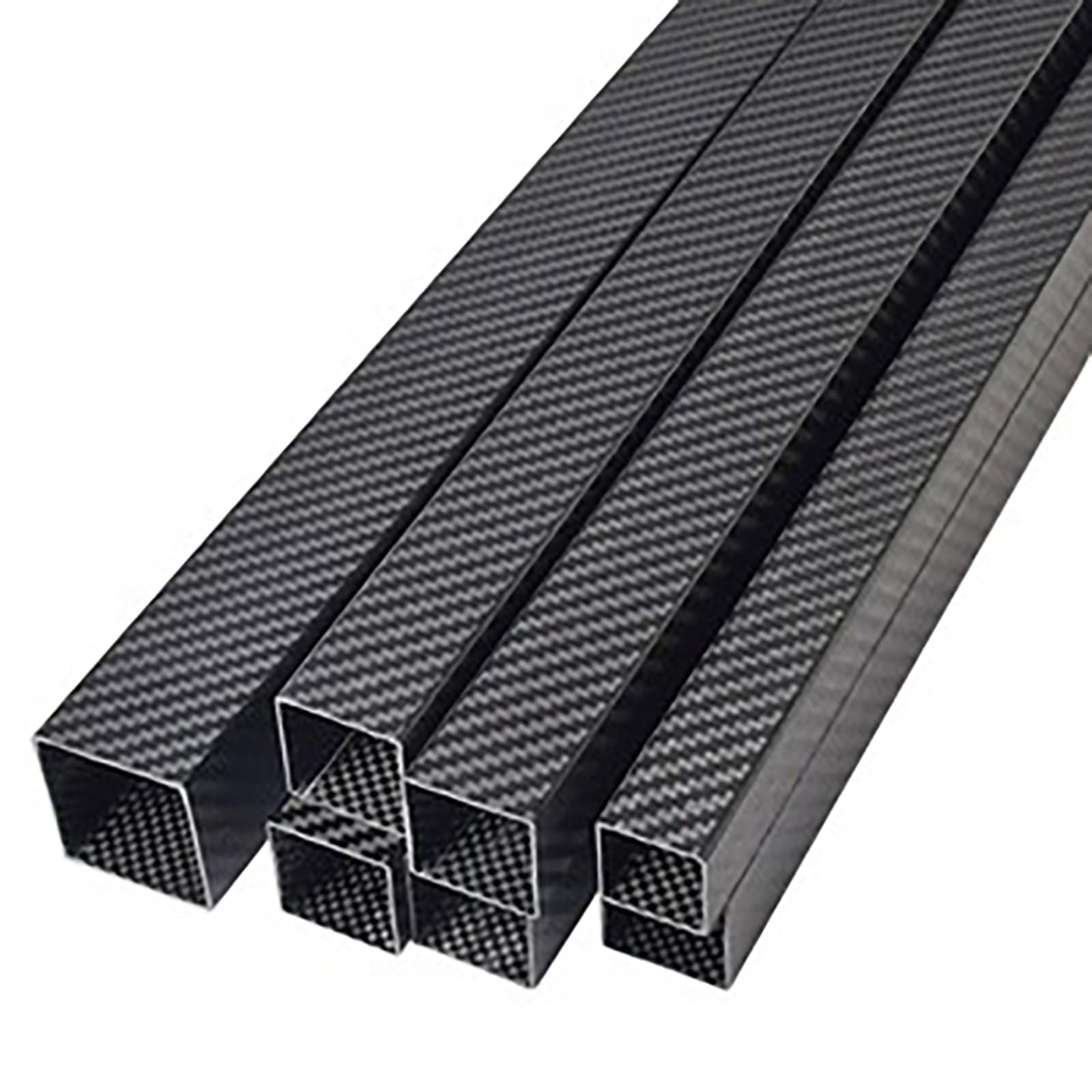 AMUFJJ Tubo De Fibra De Carbono Tubo Cuadrado De Fibra De Carbono De 1000 mm (Medidas: 10x10x6, 20x20x16, 30x30x26 mm); Tubo Hueco para Modelos RC, Drones E Impresoras 3D | 25x25x23x1000mm