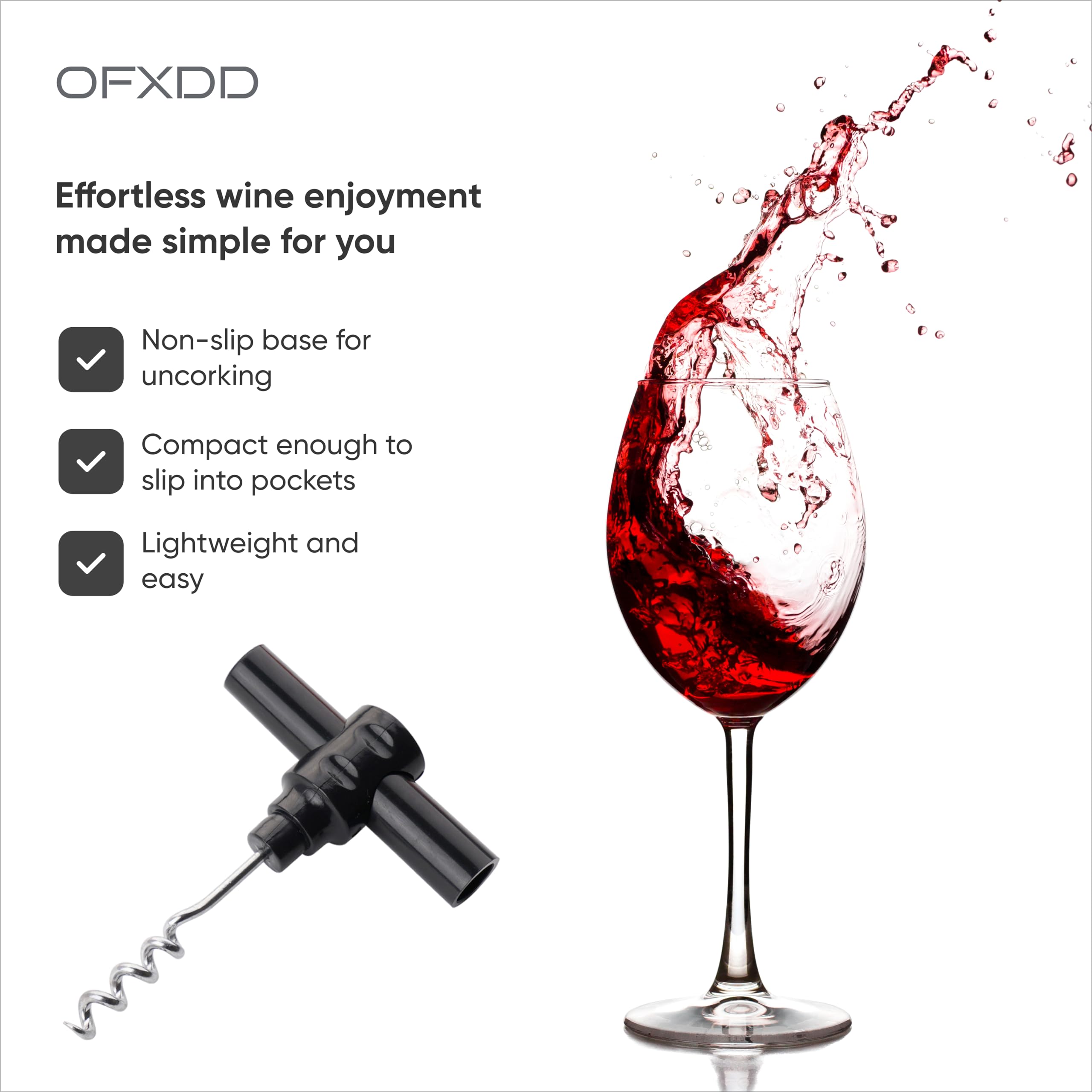 Plastic Pocket Wine Openers Basic Travel Corkscrew 24 Pack Plastic ...