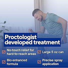 Doctor Butler\'s Advanced Relief Hemorrhoid Spray - Advanced Relief Hemorrhoid Treatment Spray with Witch Hazel to Help with Sensitive Skin, Itch Relief, and Swelling Relief* (5oz)