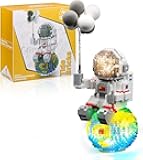 Finger Rock Astronaut Mini Bricks Miniature Building Set Micro Building Kits for Adults Teens 14+ Space Toys with Balloons - Compatible Nano (1368 Pieces)