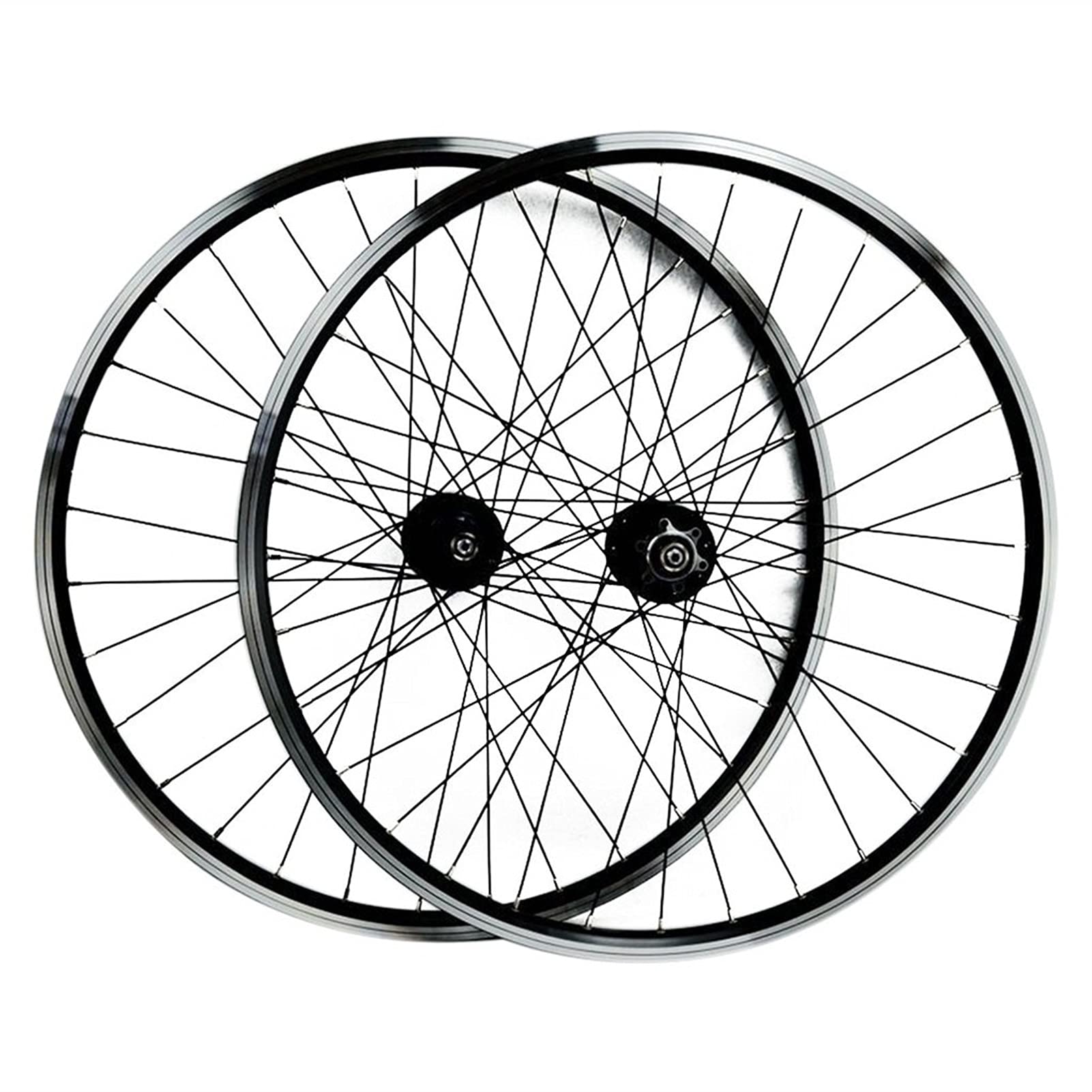 ZFF 26 27,5 29 Pollici Mountain Bike Ruote Freno A Disco/V Rilascio Rapido MTB Davanti & Posteriore Ruota 7 8 9 10 11 12 velocità Cassetta Ruota Libera 32 Fori (Color : Black Hub, Size : 27.5in)