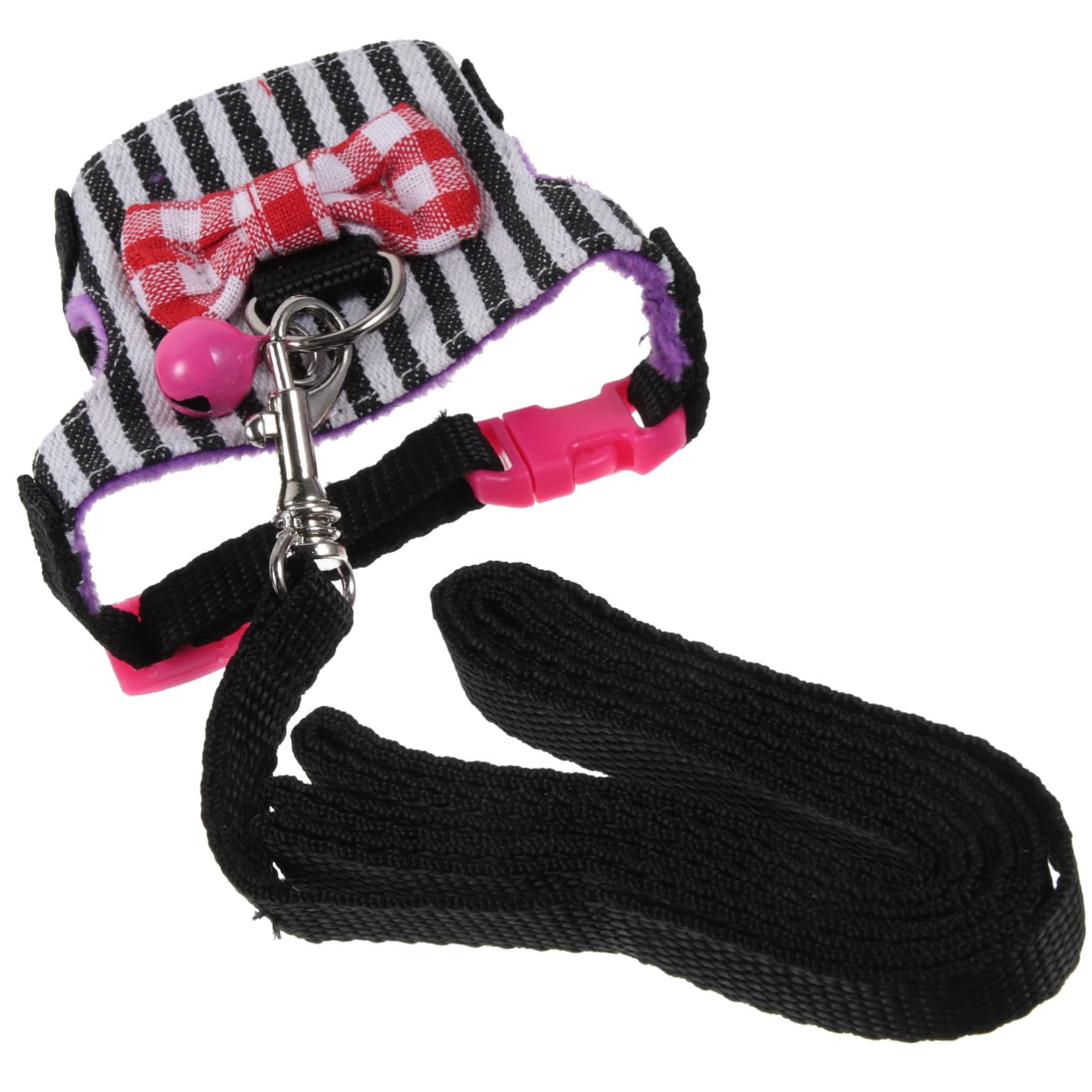 HANABASS Small Pet Harness Kit Bunny Harness Rabbit Clothes Hamster Accessory Comfortable Breathable Fashionable
