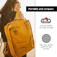 Vista 6 de XCEL Almohadilla de práctica de tambor de goma para cualquier superficie, kit de caja, bajo y batería eléctrica, almohadillas silenciadoras