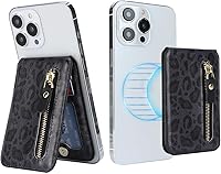 Vista 9 de Cavor Compatible con Magsafe Wallet, soporte ajustable, cartera magnética para iPhone 17/16 Pro Max/14 Pro/15/14 Plus/13/12, tarjetero Magsafe