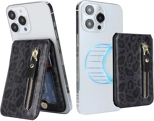 Miniatura 9 de Cavor para cartera magnética y tarjetero para Apple Magsafe, B-leopard Negro