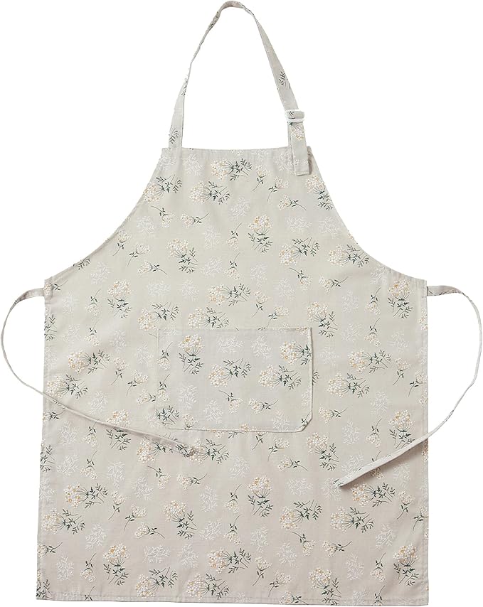 Country style Japanese style belt baking apron, adjustable design with pockets, suitable for both men and women