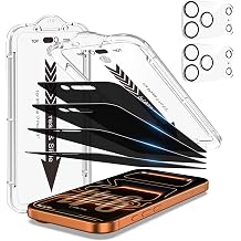 EZ-GLAZ-4+2 Pack for iPhone 17 Pro Privacy Screen Protector 6.3"