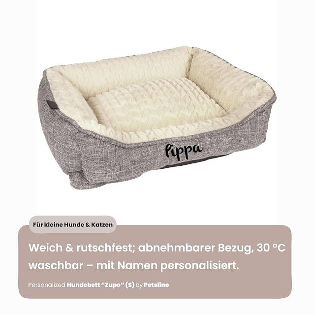 Foto 3 de 8 de Mainely Personalizable Cama para Perro Zupo S - Rectangular, Felpa Suave