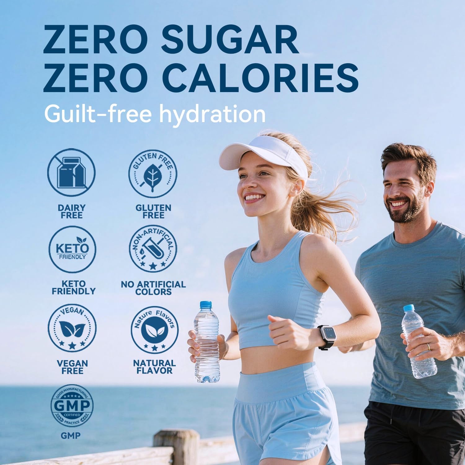 Electrolytes Powder Packets - Sugar Free & Zero Calorie Liquid Daily IV Drink Mix - Instant Hydration & Energy Supplement with 6 Electrolytes and 5 Vitamins, Keto Friendly & Vegan - 12 Sticks - Image 5