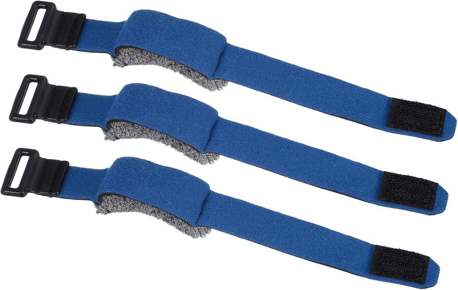 MECCANIXITY 3 Pcs Guitar String Damper, 7.8" Adjustable Guitar String Cover Tape Bass Muffler Damper Strap for Musical Instrument Accessories Electric Bass, Brown