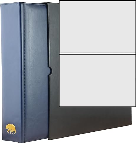 Vista 30 de Ursae Minoris Álbum económico de formato estándar con 3 anillos en D para hasta 40 billetes grandes/graduados, postales de hasta 8 x 5 pulgadas