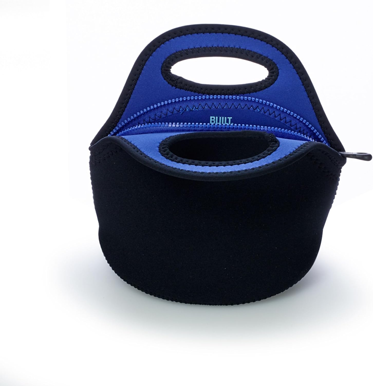 BUILT Gourmet Getaway Soft Neoprene Lunch Tote Bag Lightweight, Insulated and Reusable, One Size, Black