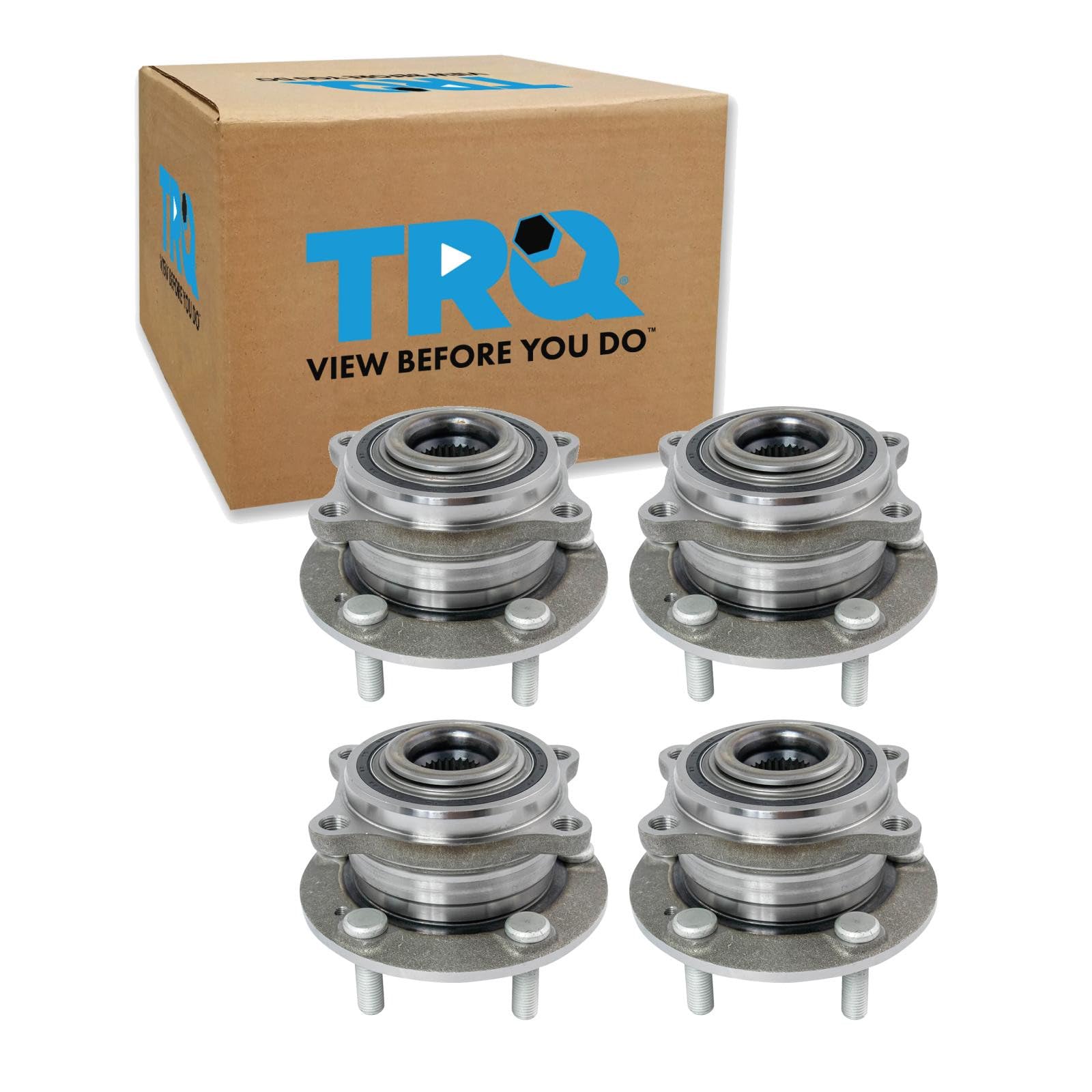 TRQ 2 Piece Wheel Bearing &amp; Hub Assembly Set
