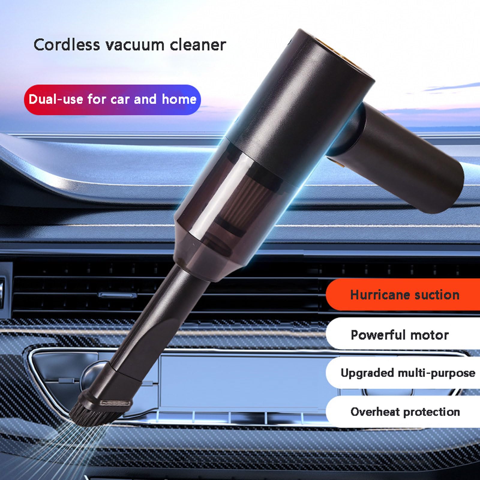 aspiradora para Coche, Miniaspiradora portátil Recargable