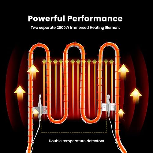 Miniatura 5 de VIVOHOME Freidora eléctrica comercial de 110 V 20.7 cuartos de galón con máquina deshidratadora eléctrica de 400 W 8 bandejas de alimentos