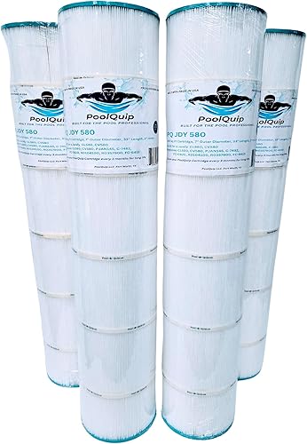 PQJDY580 - Filtro de piscina de grado profesional que reemplaza a Jandy CL580, CV580, PJAN145, Ultral-A10, Unicel C-7482, Filbur FC-0820, A0104100,