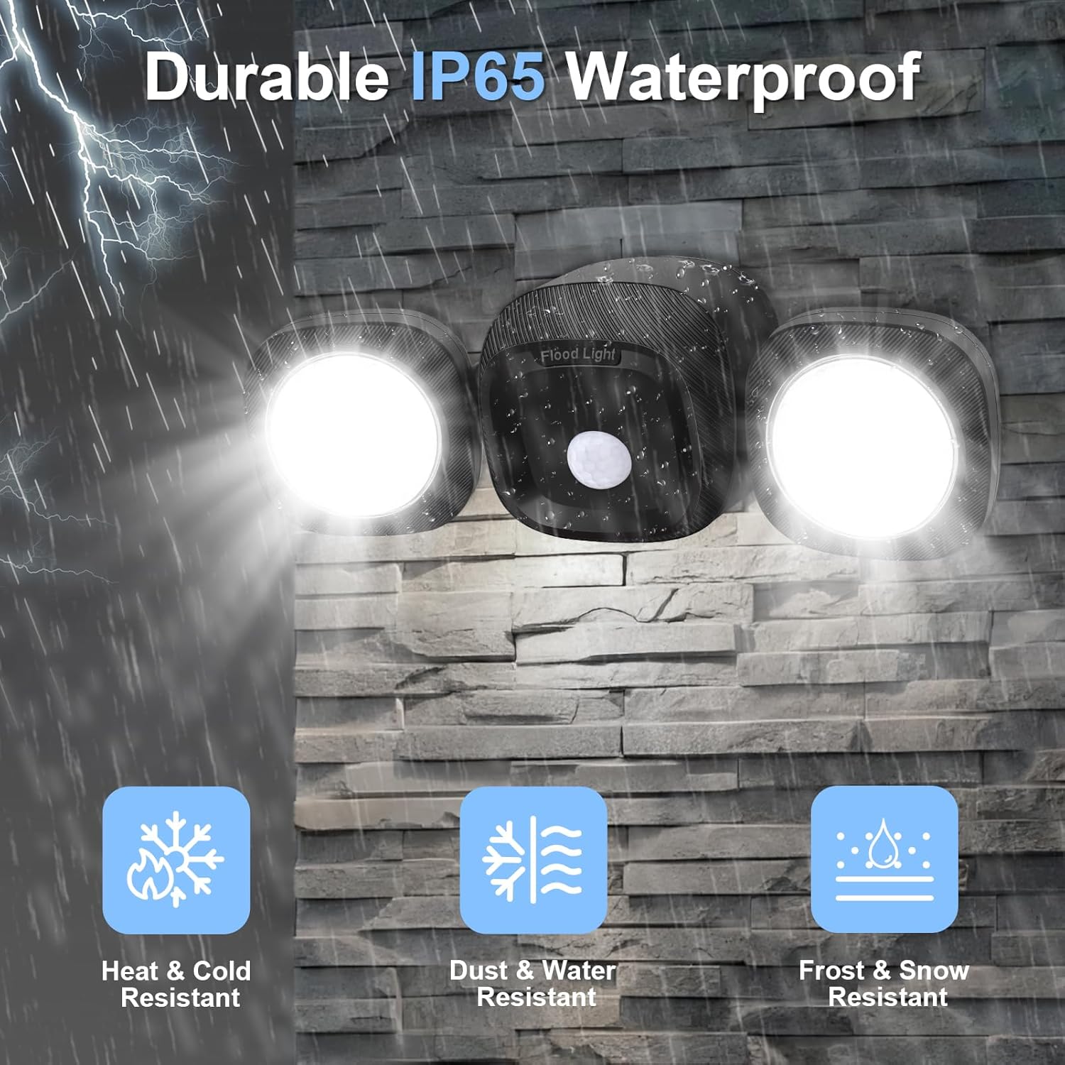 TOOWELL Battery Powered Flood Lights Outdoor with Remote - Security Lights Outdoor Motion Sensor IP65 Waterproof Wireless Flood Lights Outside for Garage Backyard Garden Patio Porch Stair