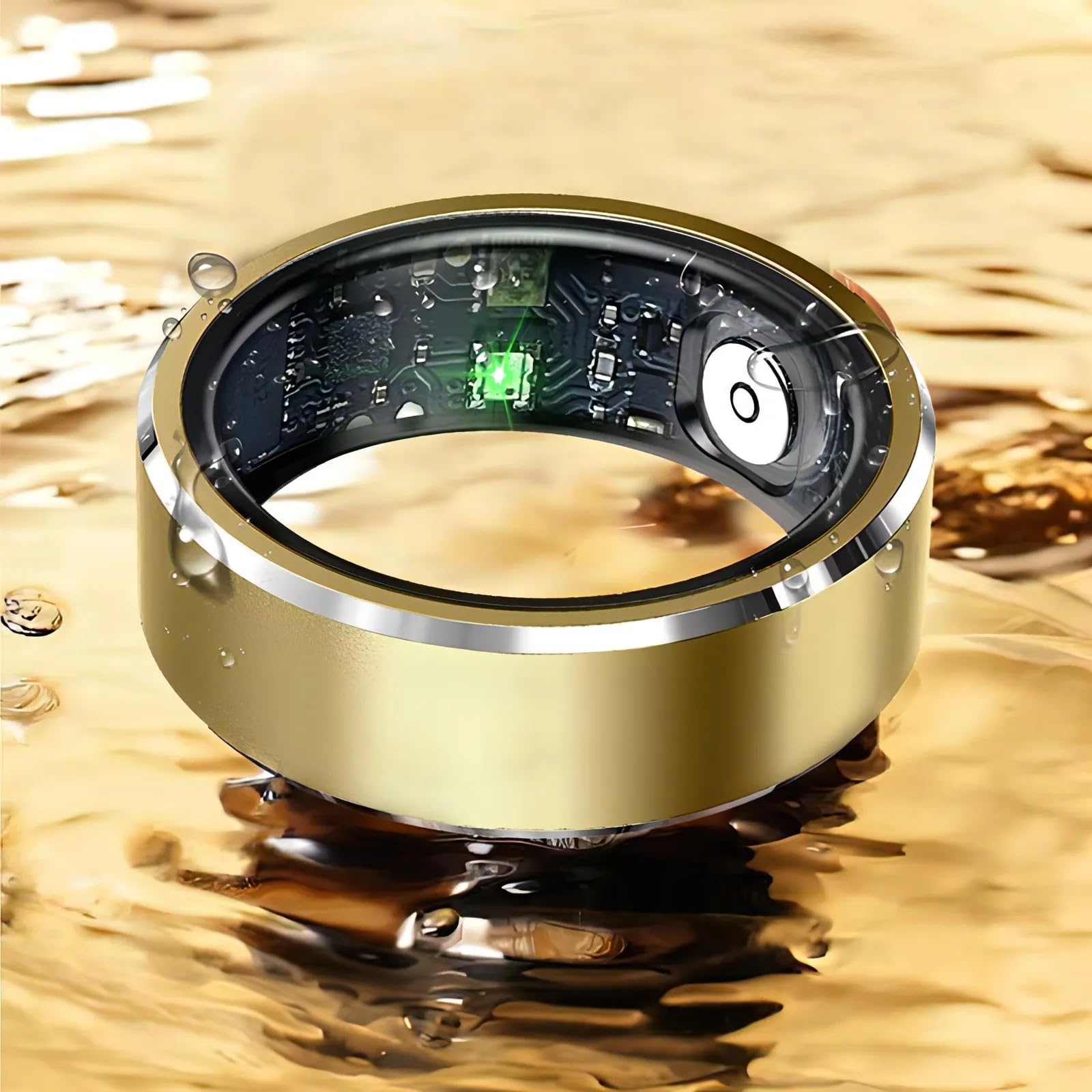Korons Bague Connectée (Noir, 10)