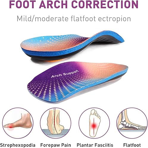 Miniatura 4 de Plantillas ortopédicas 34 para zapatos para hombres y mujeres, soporte de arco alto, insertos de zapatos para fascitis plantar, pies planos,
