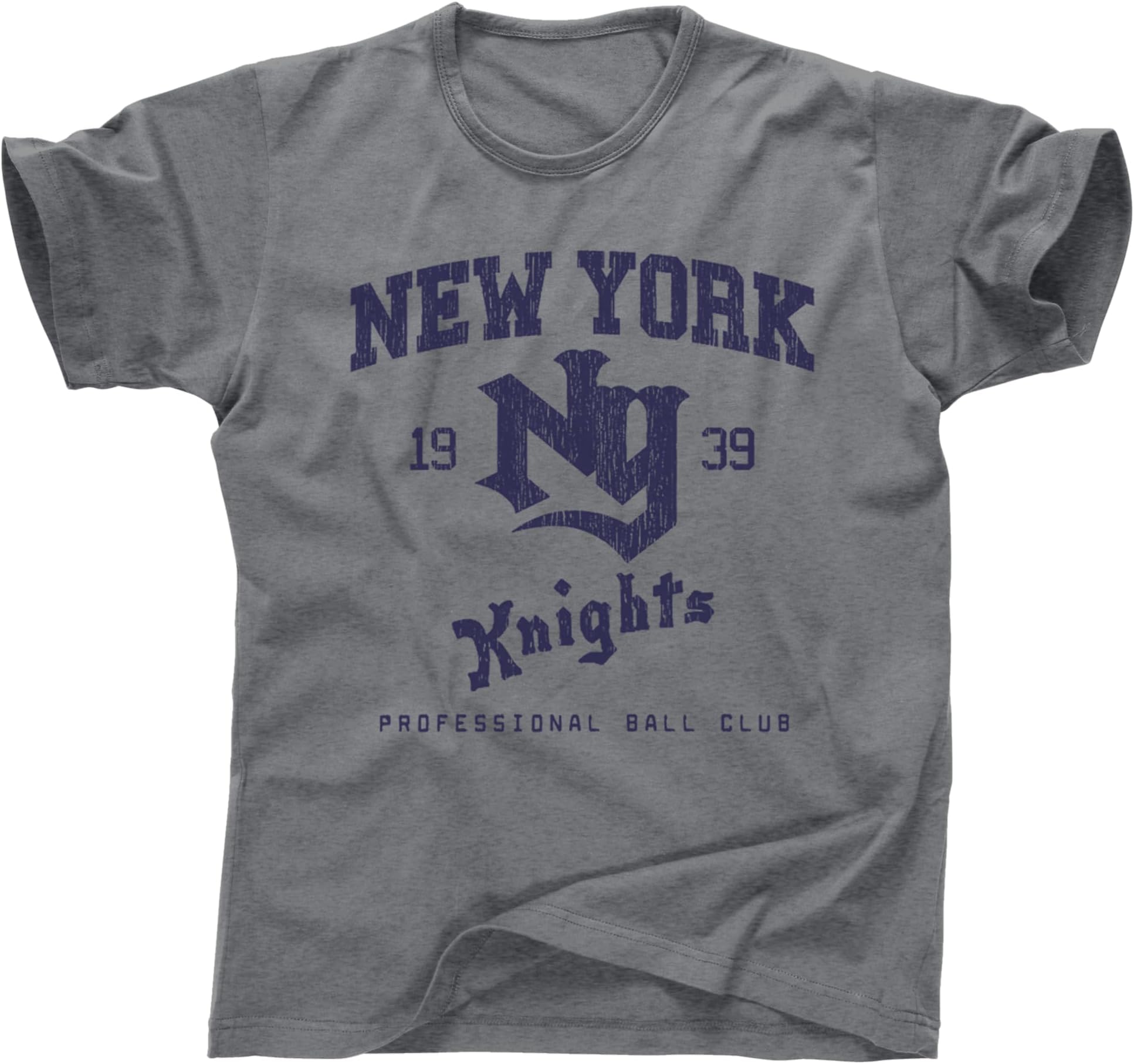 GenericNew York Knights Roy Hobbs Baseball tee t shirt (XXXL, Old Time Graphite)