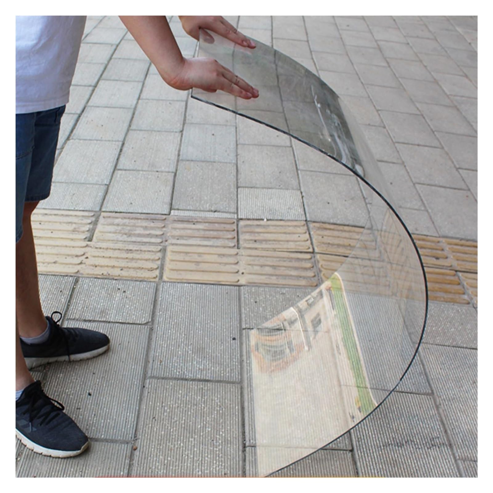 Planchas Transparentes De Policarbonato, Placa Duradera De PC Lámina De Policarbonato Compacta For Techos, Cocheras, Solarios(1x2m/3.28x6.56ft)