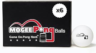 MoGee Ping Pong Balls | 6 Pack | Table Tennis Balls - White Pong Balls - Official Sports Ball - Tailgate Pong - Ball Sports