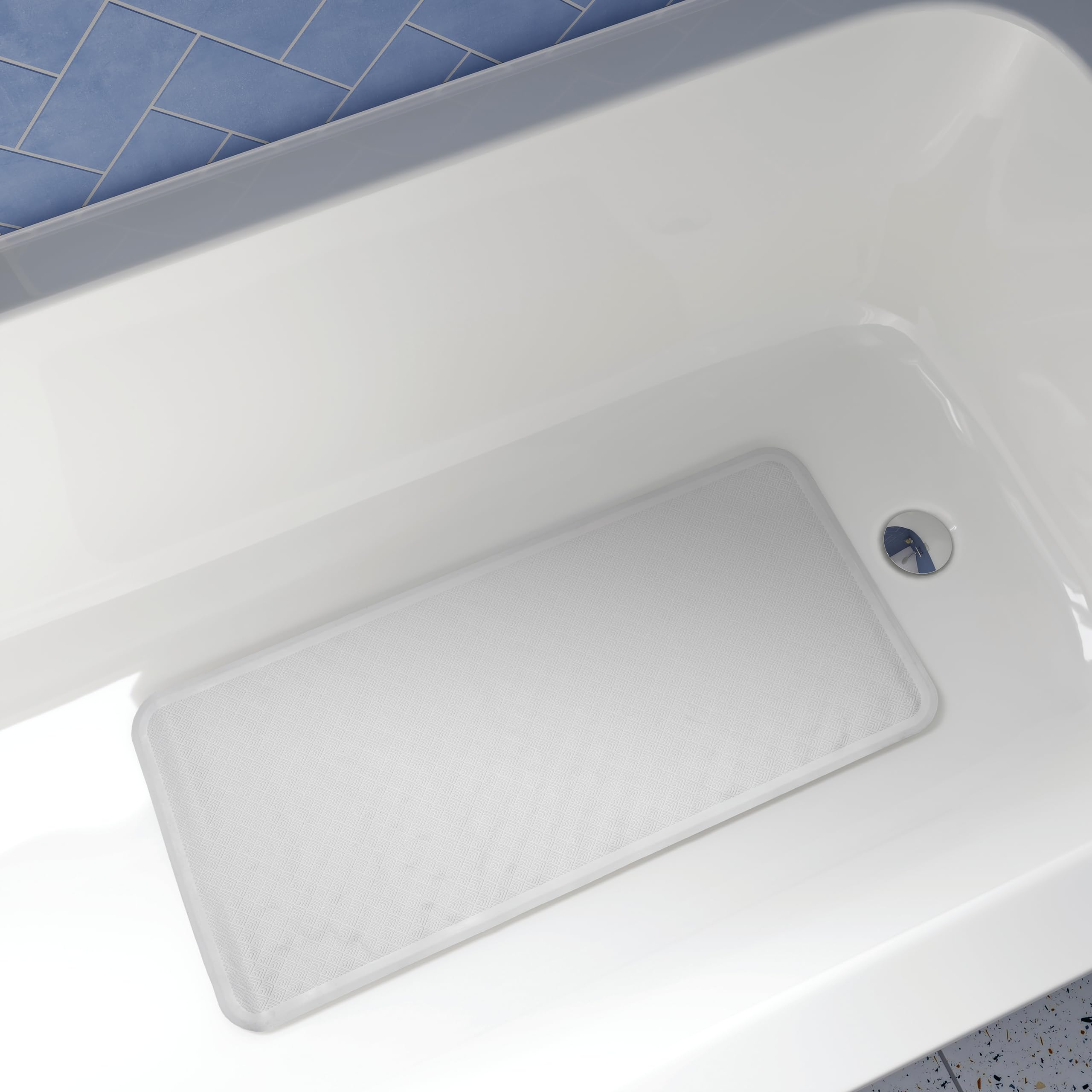 Croydex Rubagrip Bath Mat Non Slip Anti Mould for Inside Bath - Slip Resistant with Secure Grip Suction Cups, Easy to Clean, Made from Natural Rubber, Anti-Bacterial Hygiene 'N' Clean (Medium) — view 7