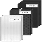 Replacement Filters Set Compatible with 3000 AD3500 AD3500i, Includes 2 High-Efficiency Filter, 2 Carbon Filters, 6 Pre-Filters, Air Purifier Filters Replacement for Home Pet Owners