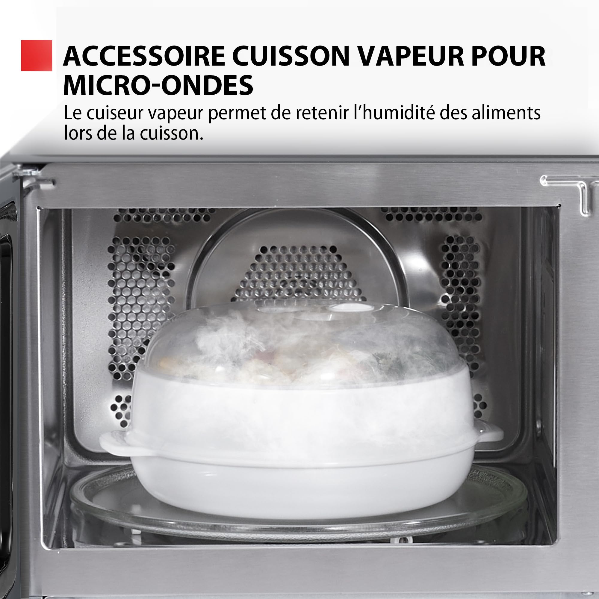 Toshiba Four à Micro-ondes Multifonction 26L,MW3-AC26SFI(MG), Grande capacité, Combiné 6-en-1 avec Friteuse à Air, Chef Defrost, Avec bol vapeur, Gris Morandi